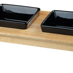 Nur Für Kurze Zeit TRIXIE Napf-Set Keramik/Holz 2 x 0,4 Liter